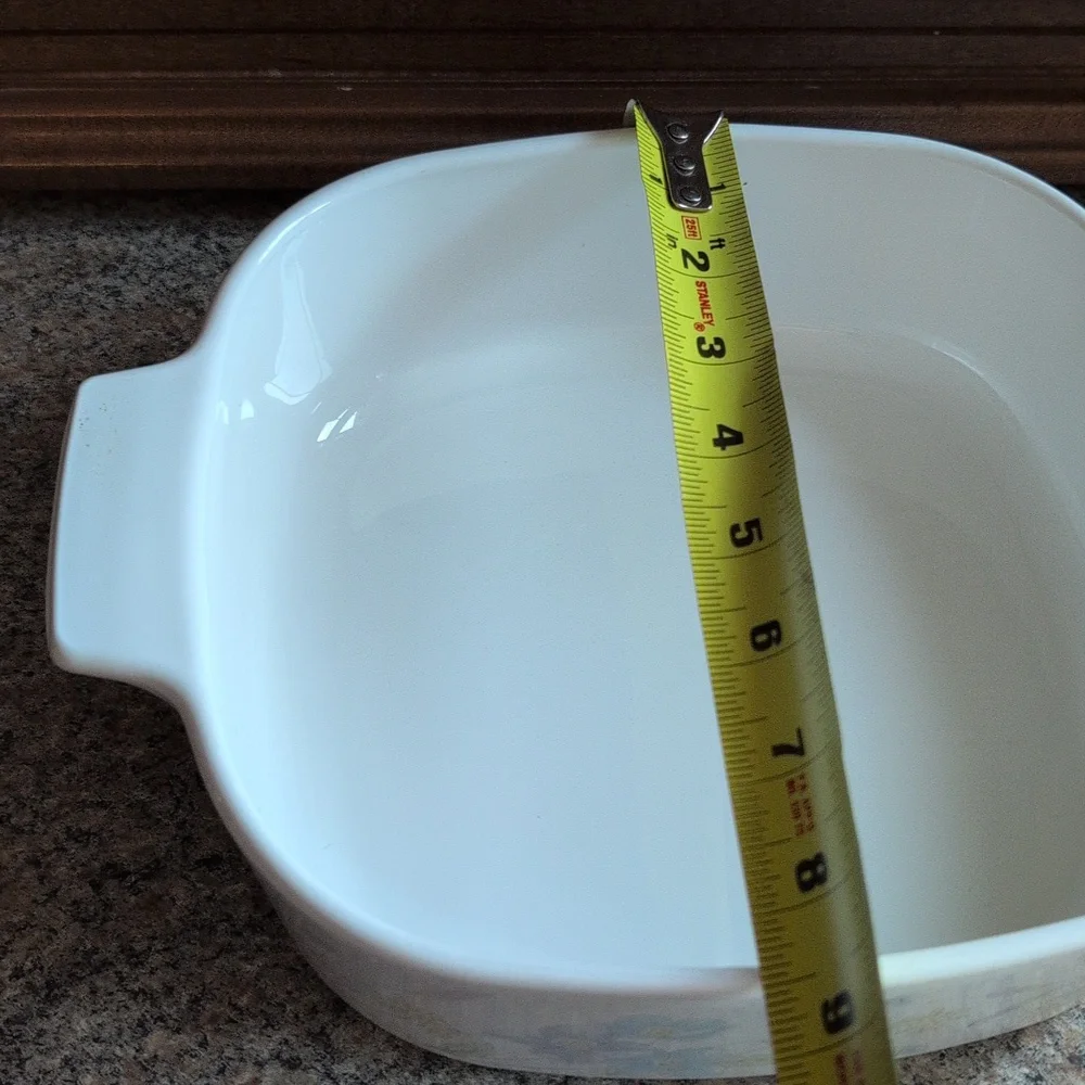 Vintage Corning Ware Pastel Bouquet 2 Quart Casserole Dish A-2-B
